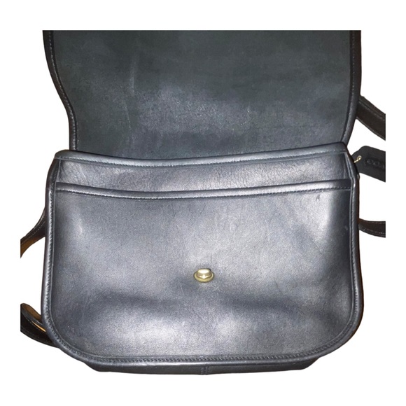 COACH Vintage City Bag Crossbody Shoulder Black Leather Handbag 9790 - Picture 11 of 15